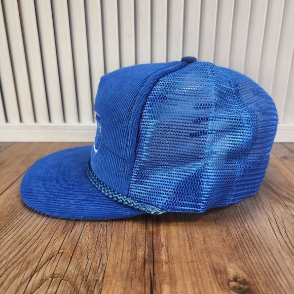 VTG Northern Energy NEI Snapback Hat Cap Blue Corduroy Rope Embroidered Mesh - Picture 6 of 10